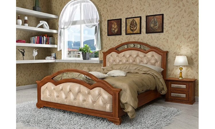 Кровать Доминика с ковкой