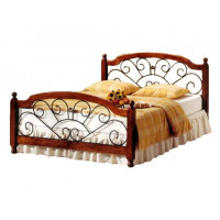 Кровать Прага с ковкой из березы