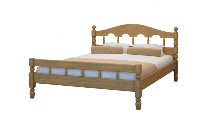 Кровать Точенка-3 из массива березы